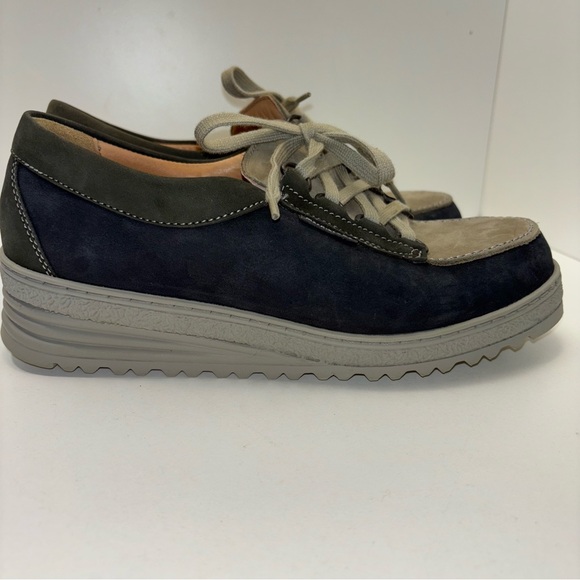 Mephisto Air Relax Mobils suede / leather lace-up loafers ladies 7 - Picture 4 of 11